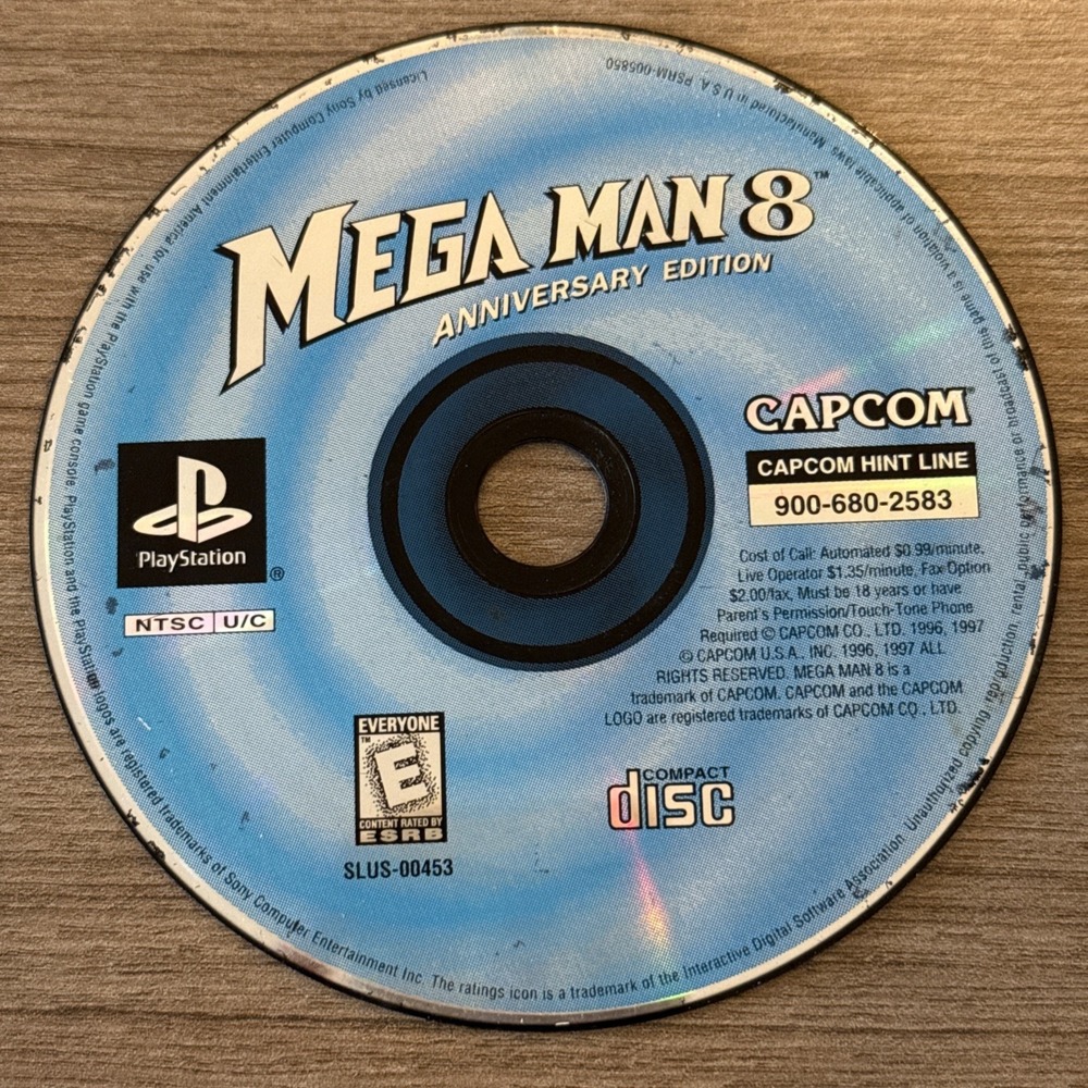 PS1 Mega Man 8 Anniversary Edition (PlayStation 1, 1997) Disc Only! TESTED!!!